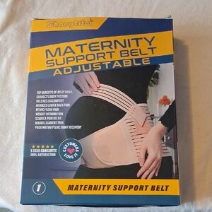 ChongEfas Maternity Support Belt - Adjustable Peach/Beige